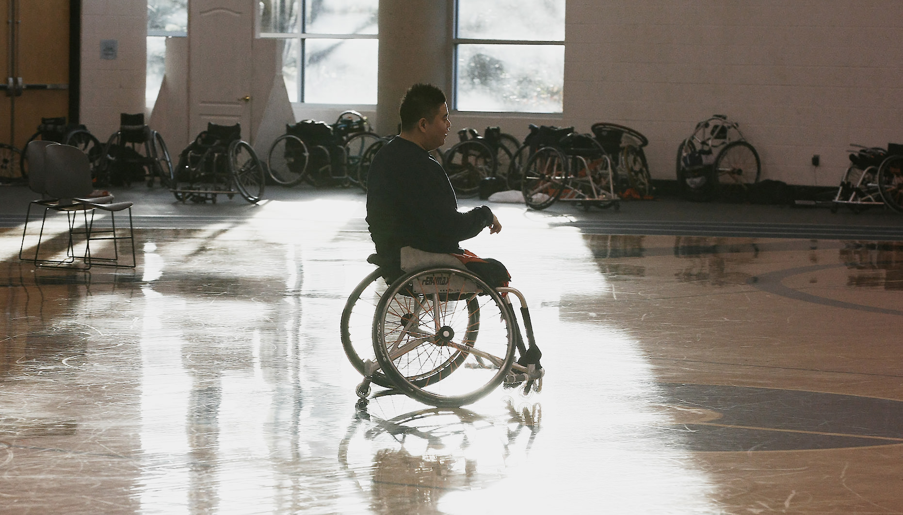 車椅子 自転車 牽引